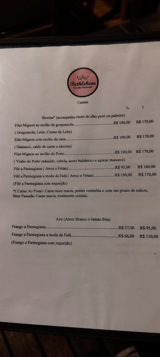 Menu Bethlehem Cozinha Artesanal-2