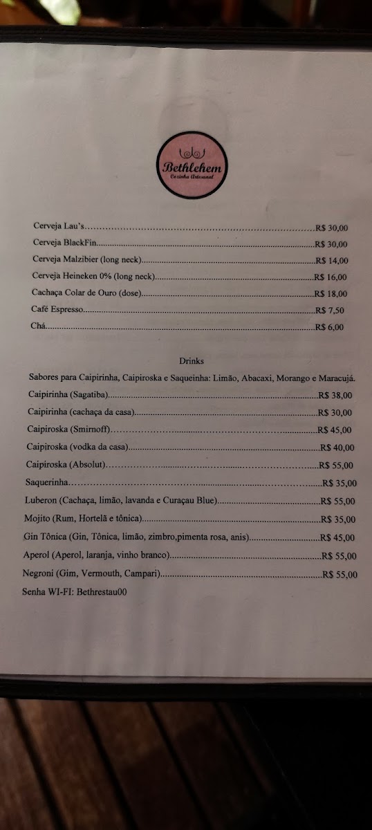Menu Bethlehem Cozinha Artesanal-4