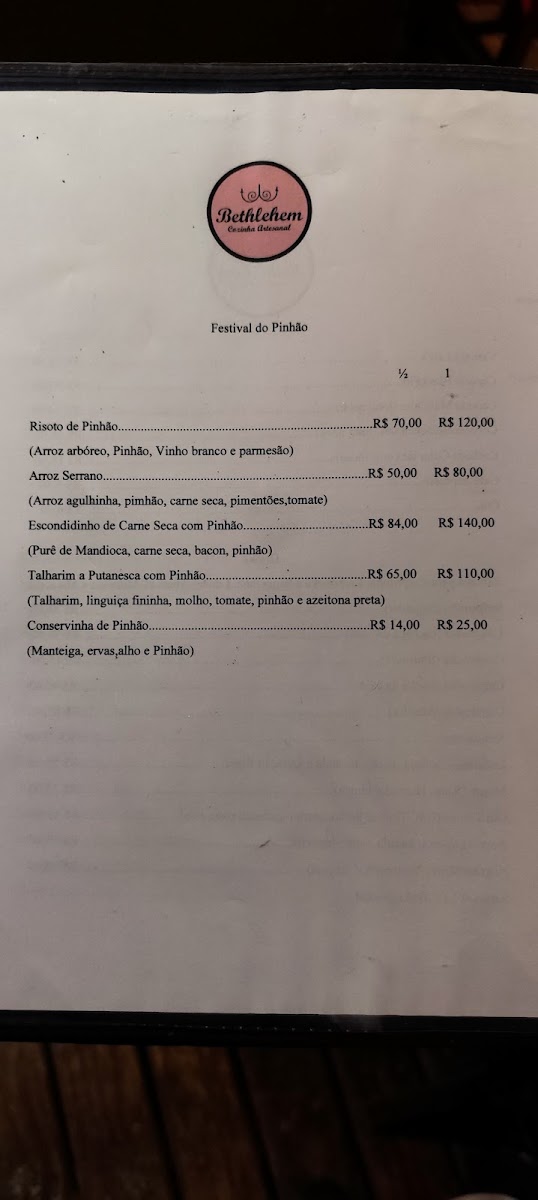 Menu Bethlehem Cozinha Artesanal-7