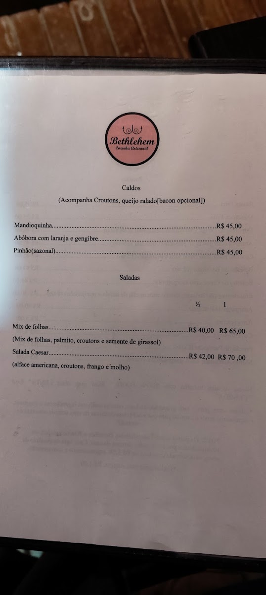 Menu Bethlehem Cozinha Artesanal-8
