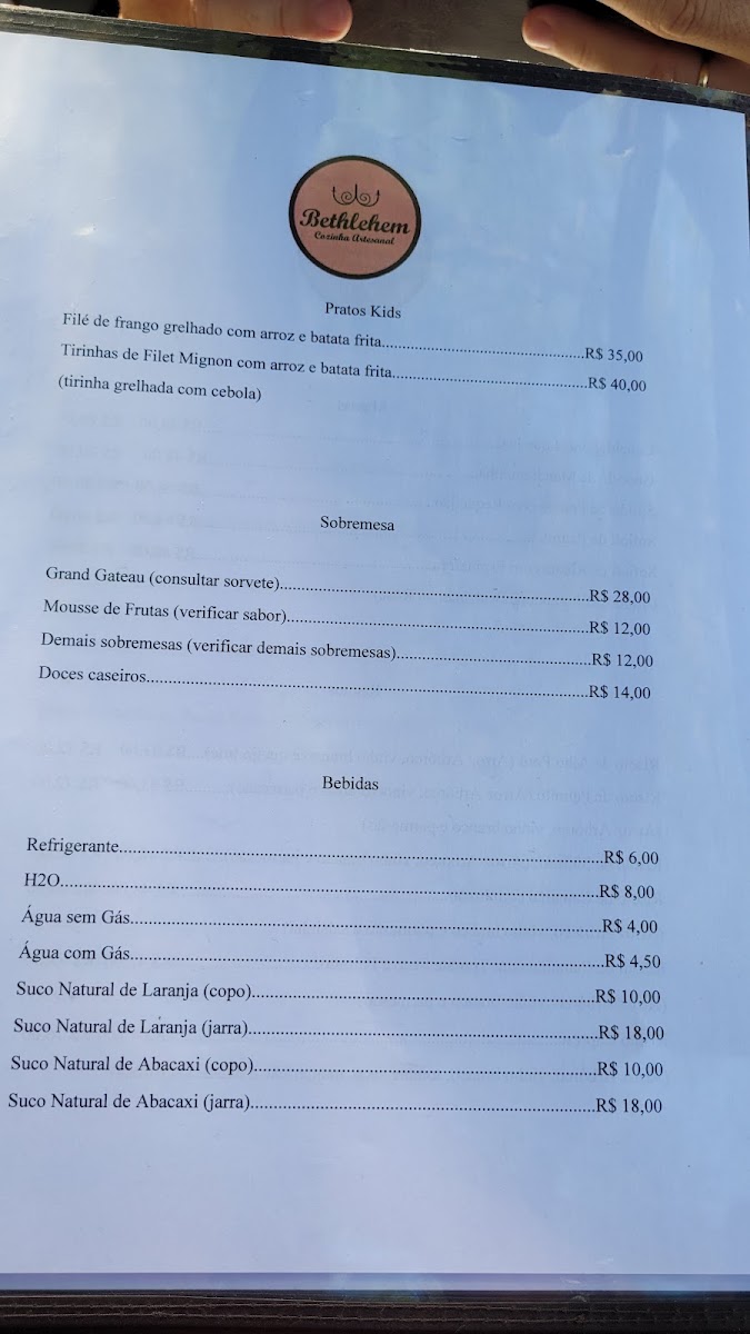 Menu Bethlehem Cozinha Artesanal-9
